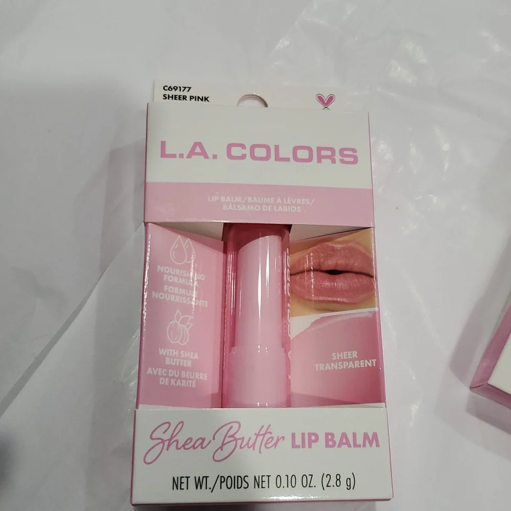 2pack shea butter enriched sheer transparent lip balms new‎